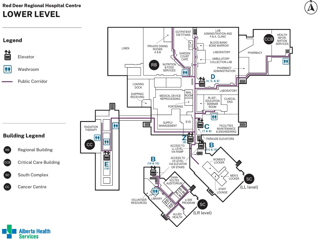 Lower level map